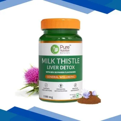 Pure Nutrition Milk Thistle Liver Detox 1100 mg Veg Tablet 60’s
