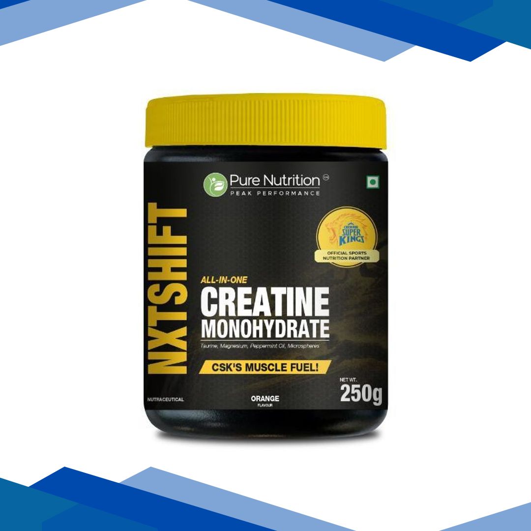 Pure Nutrition NXTSHIFT All-In-One Creatine Monohydrate Powder – Orange Flavour 250 g