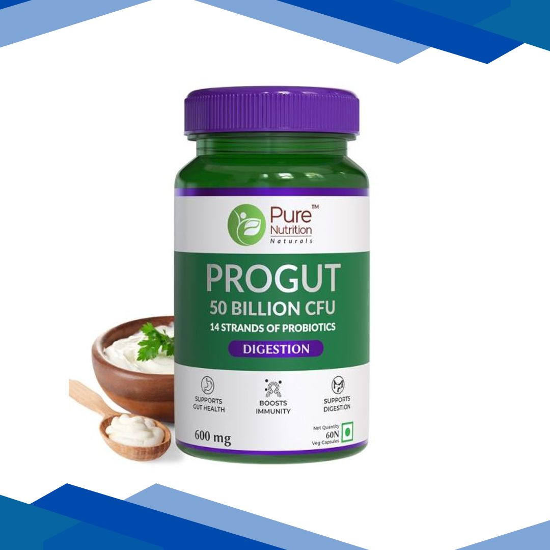 Pure Nutrition Progut 50 Billion CFU 600 mg Veg Capsule 60’s