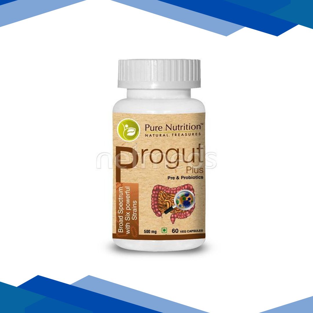 Pure Nutrition Progut Plus (For Healthy Digestion) Veg Capsules 60’s