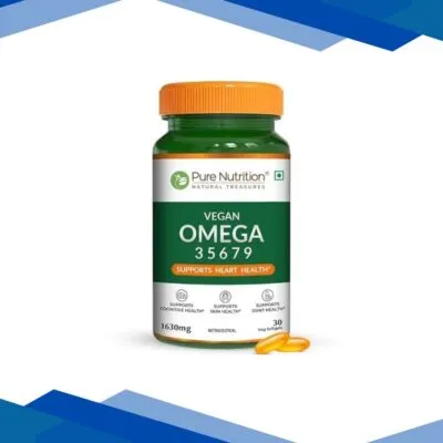 Pure Nutrition Vegan Omega 3 5 6 7 9 1630 mg Veg Softgel 30’s
