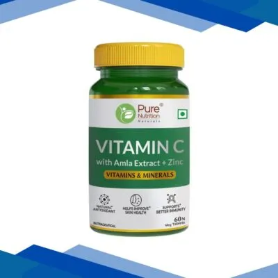 Pure Nutrition Vitamin C With Amla Extracts + Zinc Tablet 60’s