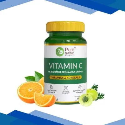 Pure Nutrition Vitamin C With Orange Peel & Amla Extract 60’s