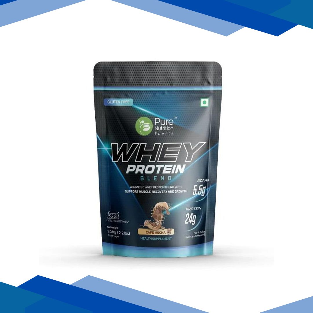 Pure Nutrition Whey Blend Protein Powder – Cafe Mocha Flavour 1 kg