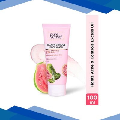 Pure Sense Guava Groove Face Wash Fights Acne and Controls Excess Oil For Men & Women – 100 ml