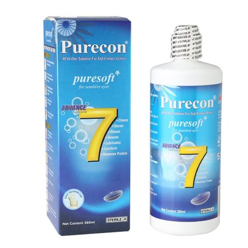 Purecon Puresoft Soft Contact Lens Solution for Sensitive Eyes 380 ml