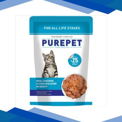 Purepet Real Chicken & Liver gravy Cat Wet Food (30 x 50 gm) 1’s