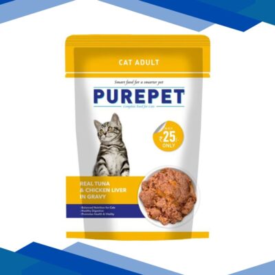 Purepet Real Tuna & Chicken Liver In Gravy Cat Wet Food (pack Of 30 x 50 gm) 1’s