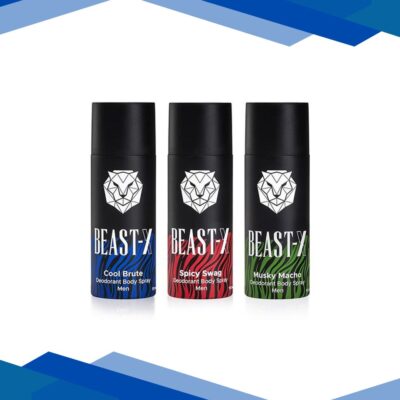 Puresense Beast X Deodorant Body Spray (Spicy Swag + Cool Brute + Musky Macho) 3’s
