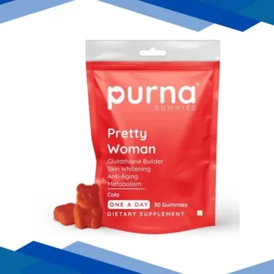 Purna Gummies Glutathione Cola Flavor Gummies for Skin Whitening and Immune Booster 30’s