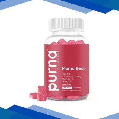Purna Gummies Prenatal Cranberry Flavor Gummies for Pregnancy with Vitamin K2 30’s