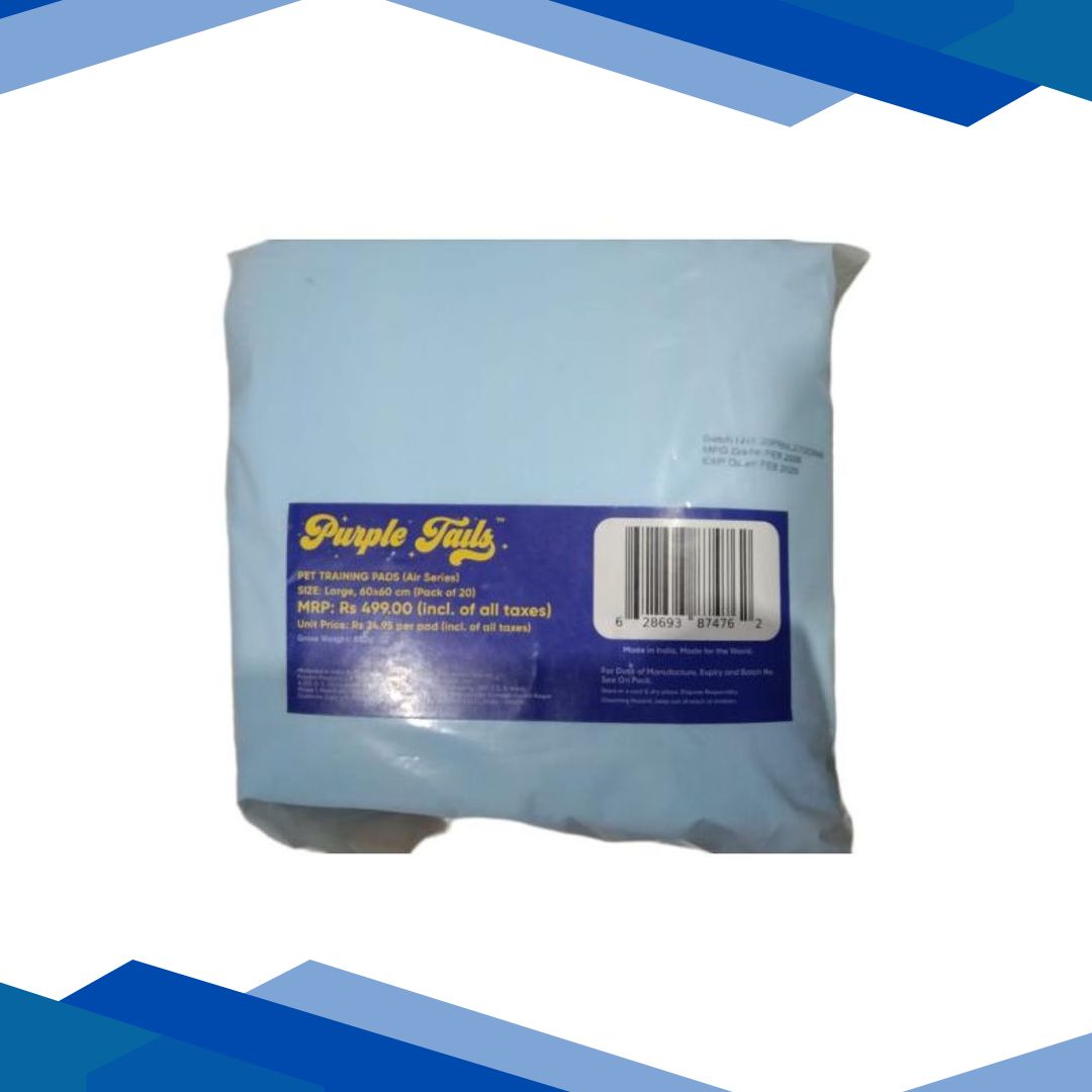 Purple Tails Air Series Pet Training Pad (Large) (Pack of 20)