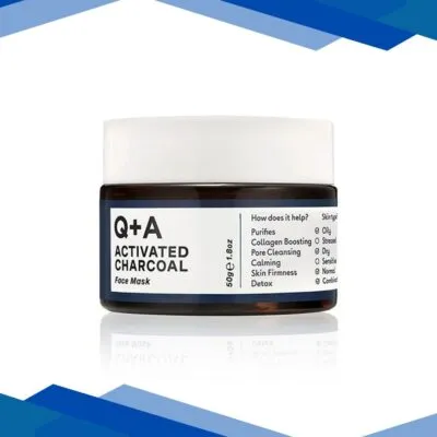 Q+A Activated Charcoal Face Mask 50 gm