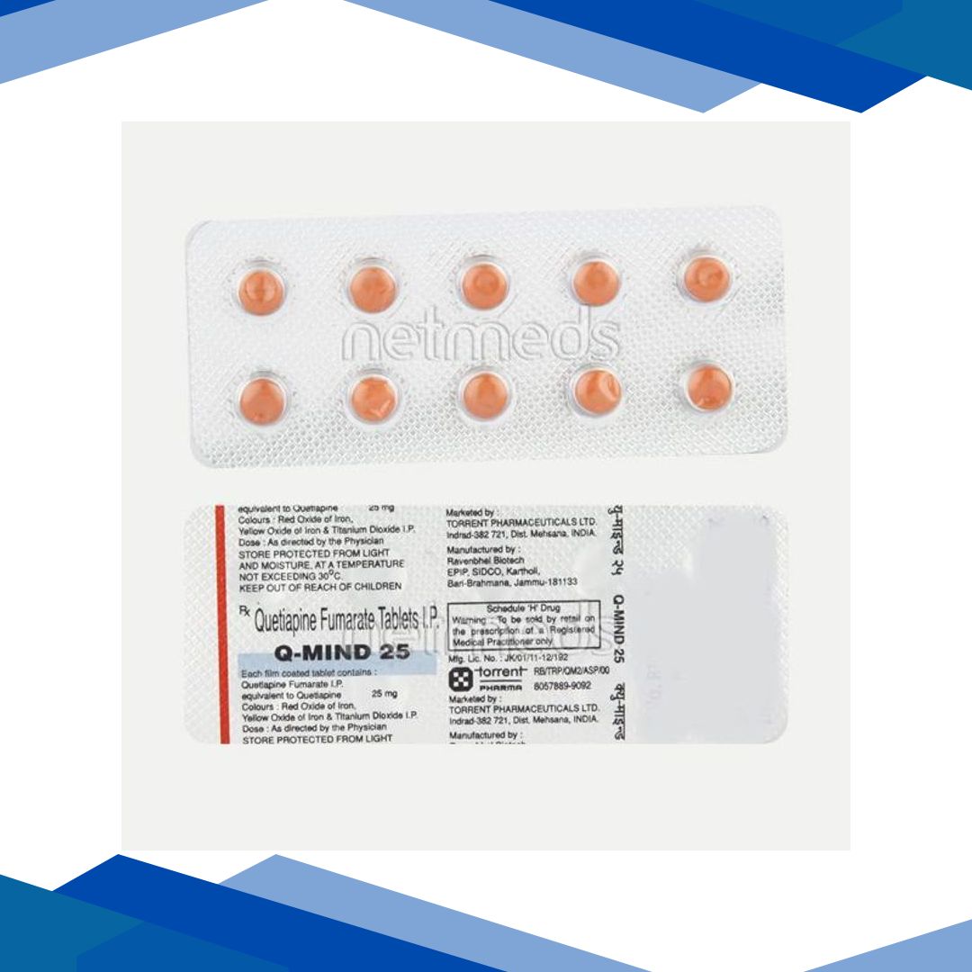 Q Mind 25mg Tablet 10’S