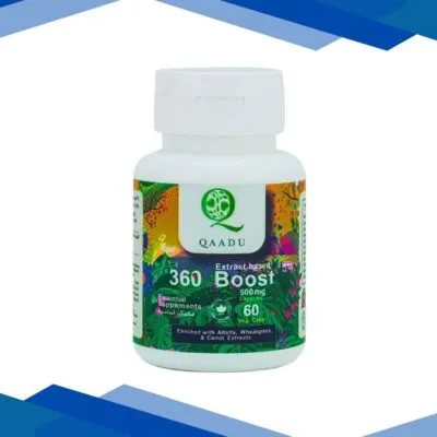 Qaadu Extract Based 360 Boost 500mg Capsule 60’s