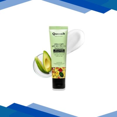 Quench Botanics Bravocado SPF 50+ PA++++ Sunscreen Gel, Korean Skin Care 50 ml