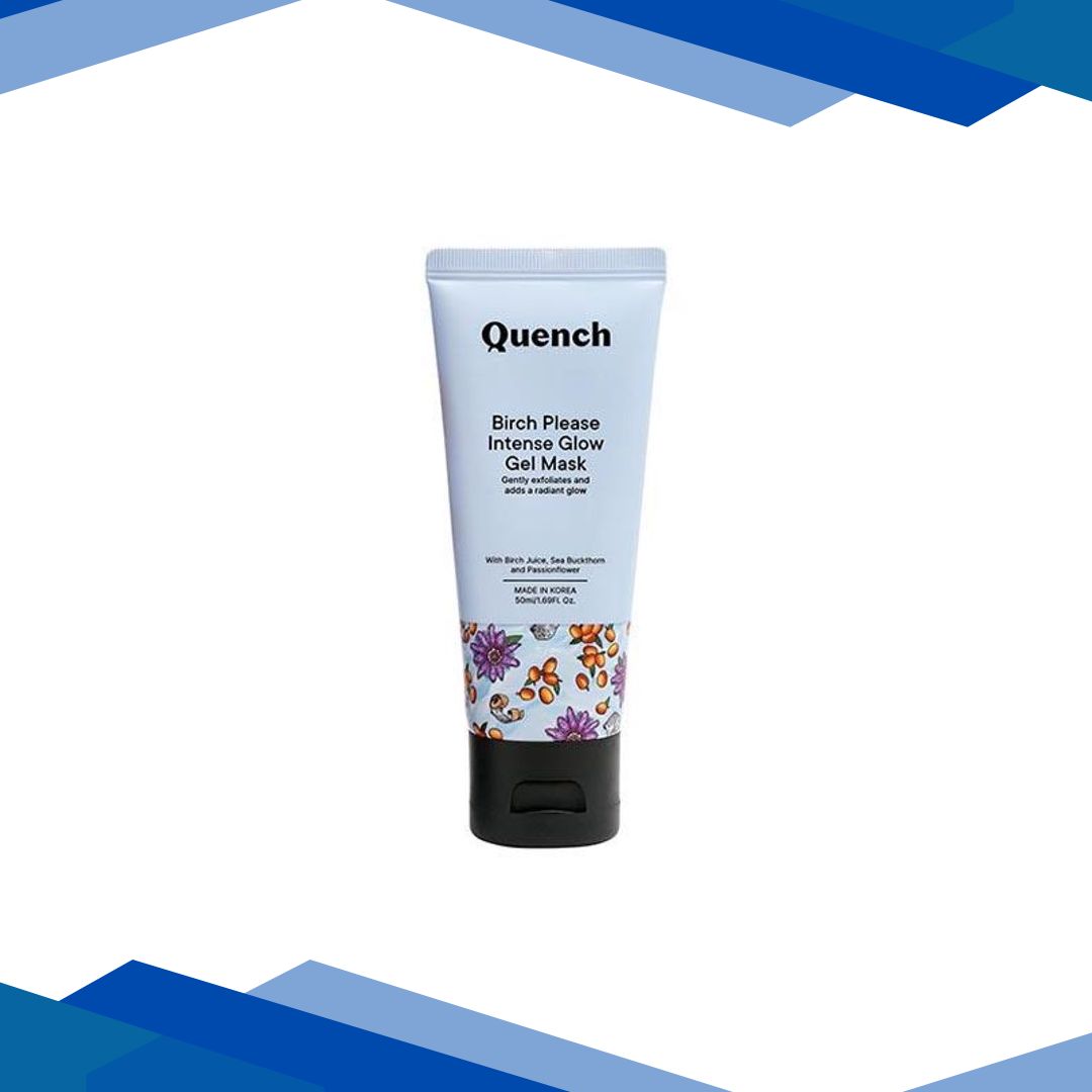 Quench Botanics Salicylic Acid Glow Night Cream (Gel Mask) with Birch Juice To Boost Skin 50 ml