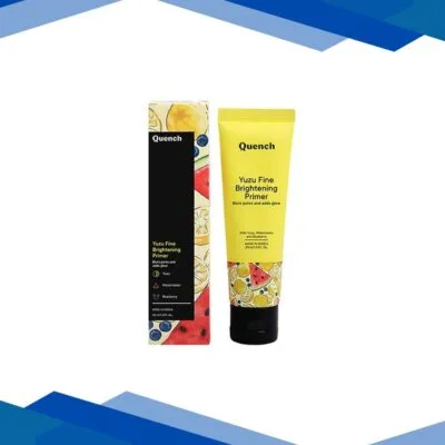 Quench Botanics Vitamin C Brightening Primer with Yuzu Extracts Hydrates & Brightens Skin 30 ml