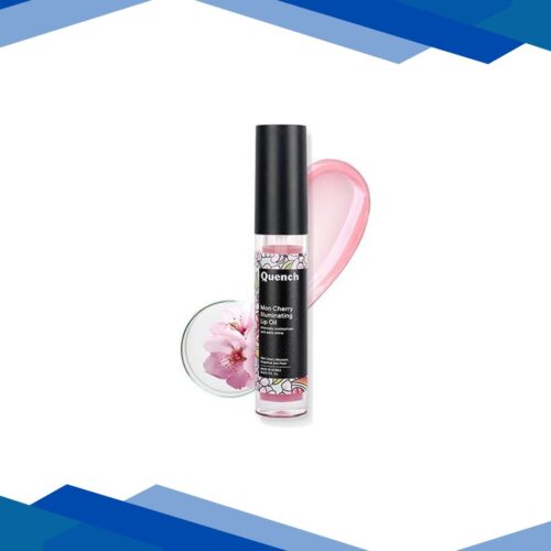 Quench Illuminating Lip Oil with Cherry Blossom & Pearl Extracts for Shiny Hydrated Lips 5 ml