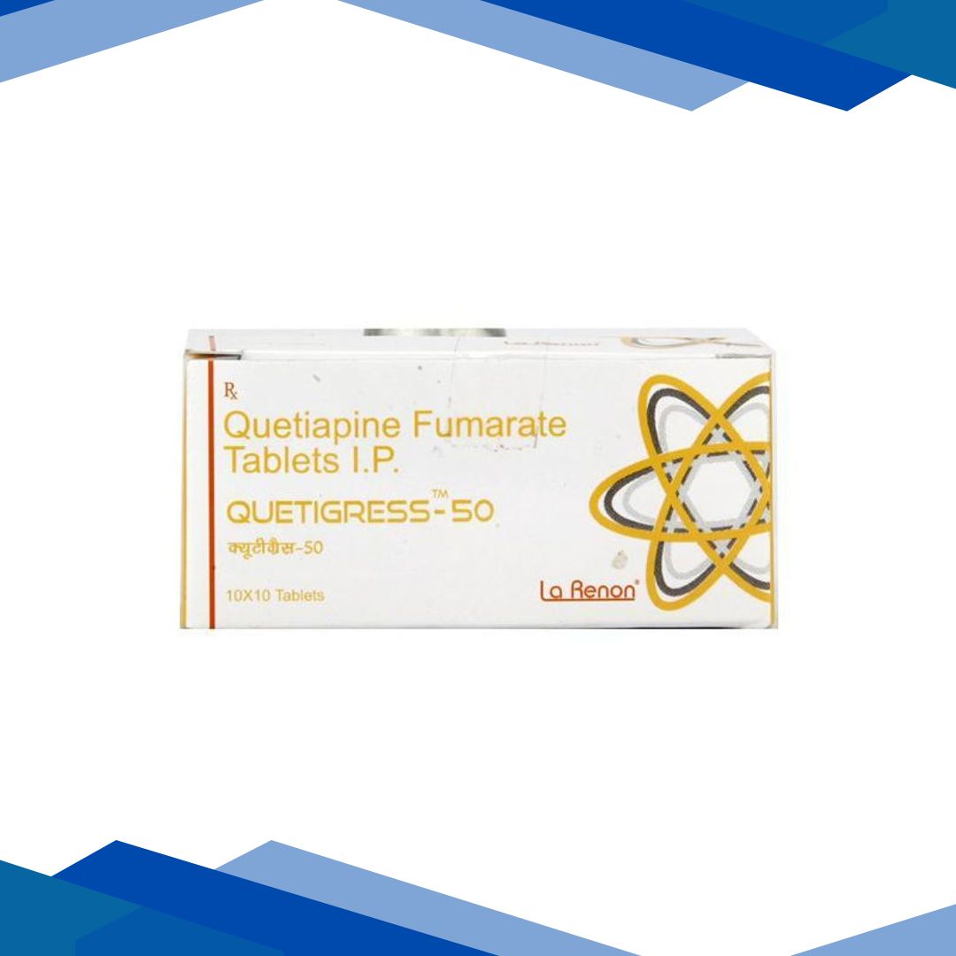 Quetigress 50mg Tablet 10’S