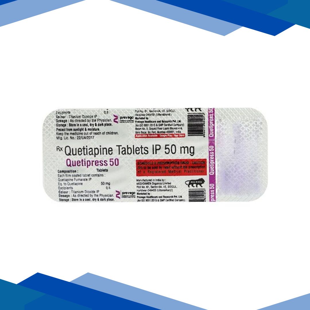QUETIPRESS 50 Tablet 10’s