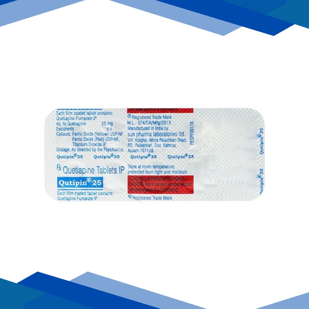 Qutipin 25mg Tablet 10’S