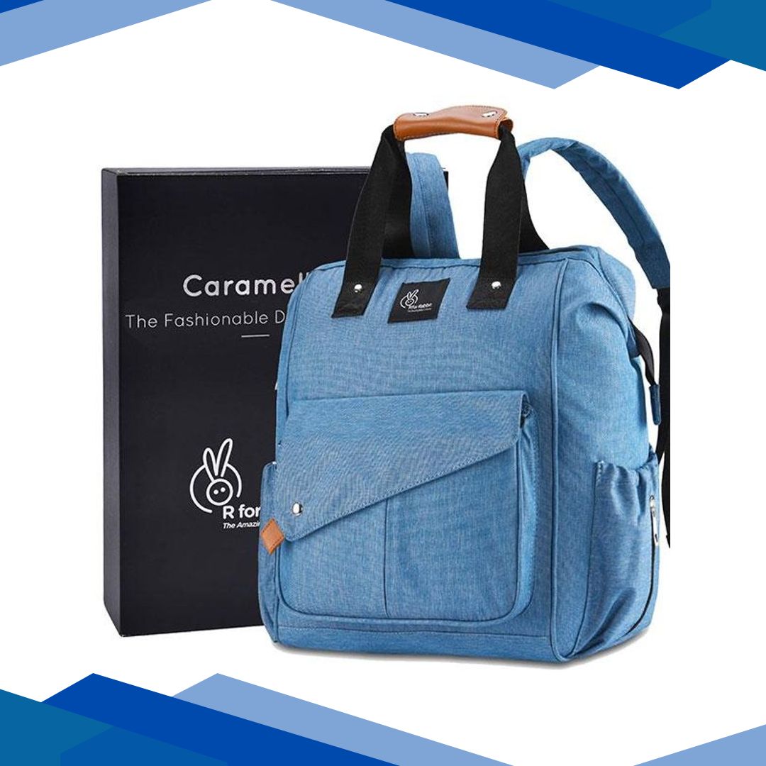 R for Rabbit Caramello Delight Diaper Bag – Sky Blue