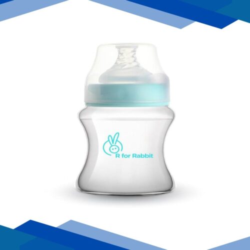 R For Rabbit First Feed Polypropylin Feeding Bottle 150 ml – Light Blue
