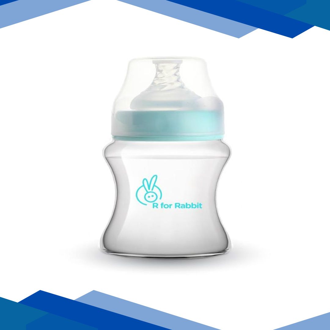 R For Rabbit First Feed Polypropylin Feeding Bottle 150 ml – Light Blue