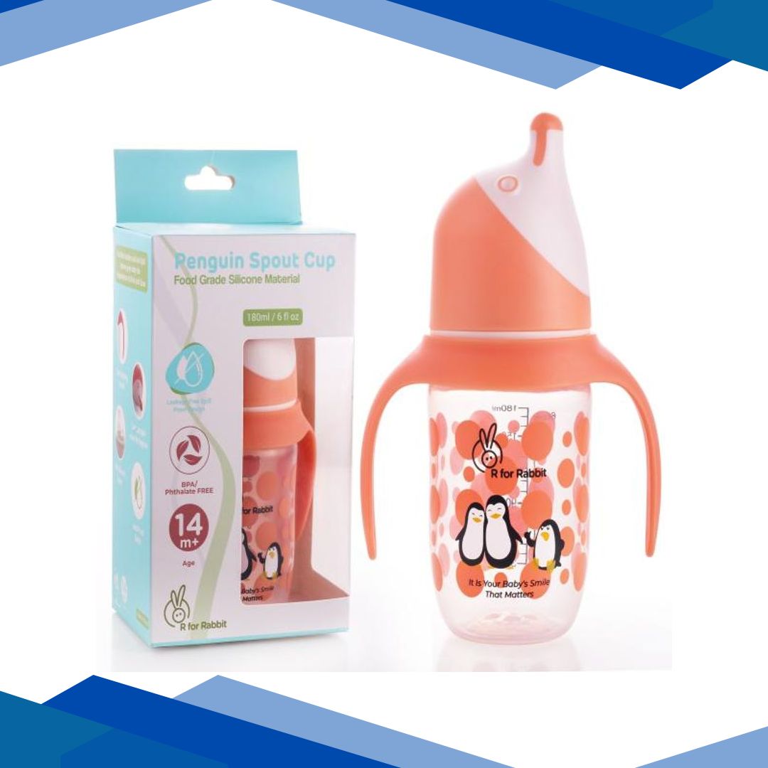 R For Rabbit Penguin Spout Sipper – Orange 1’s