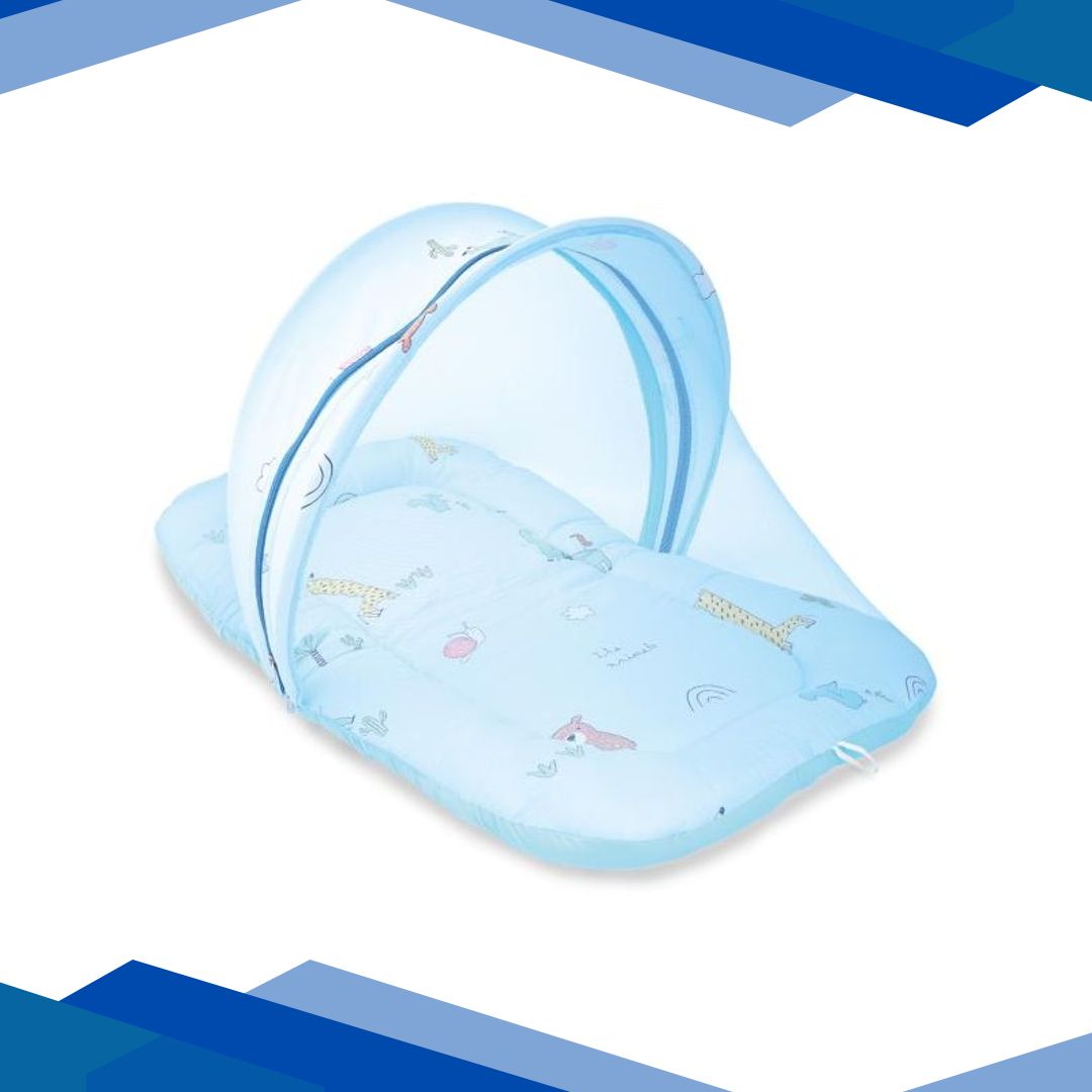 R for Rabbit Snuggy Safari Baby Bedding – Blue