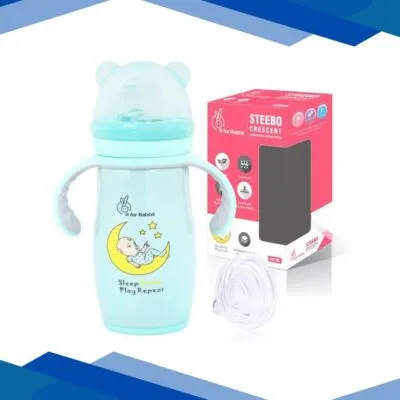 R For Rabbit Steebo Crecent Spout Cup 240 ml – Blue