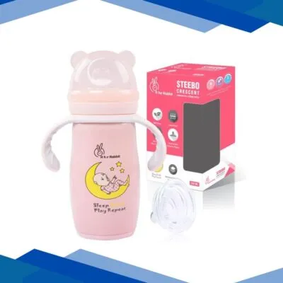 R For Rabbit Steebo Crescent Spout Cup 240 ml – Pink