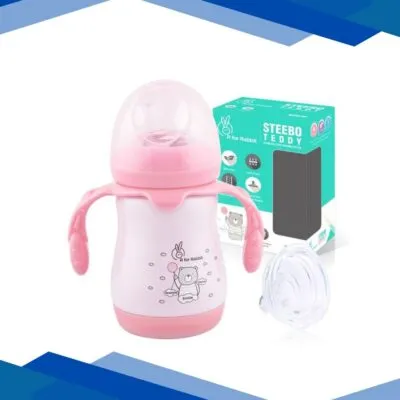 R For Rabbit Steebo Teddy Spout Cup 210 ml – Pink