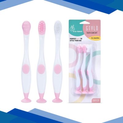 R for Rabbit Stylo Toothcare Set – Pink White