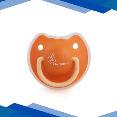 R for Rabbit Tusky Pacifier for kids of 3 months – Orange 1’s