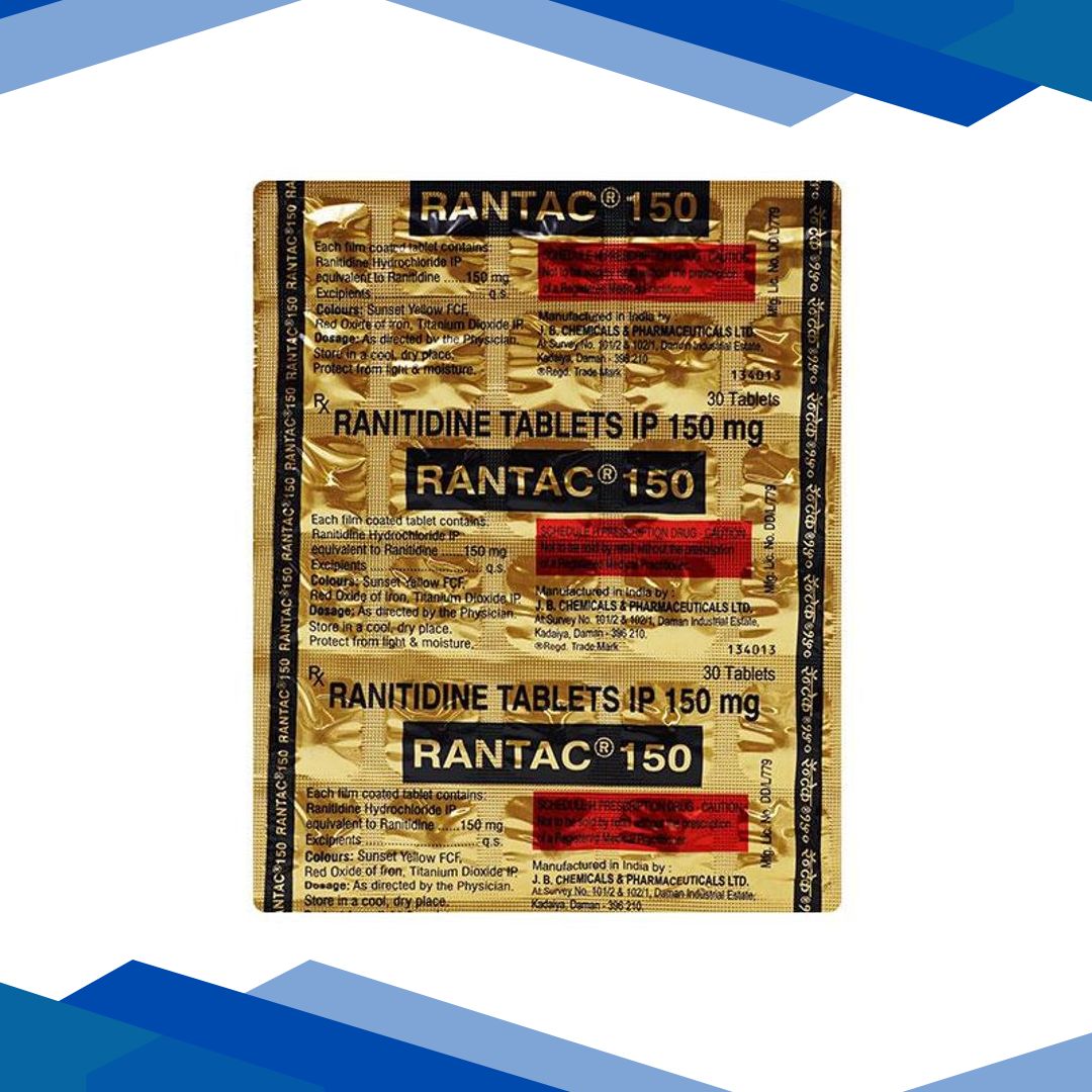 Rantac 150mg Tablet 30’S
