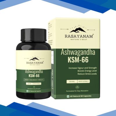 Rasayanam Ashwagandha KSM66 500 MG Capsules 60’s
