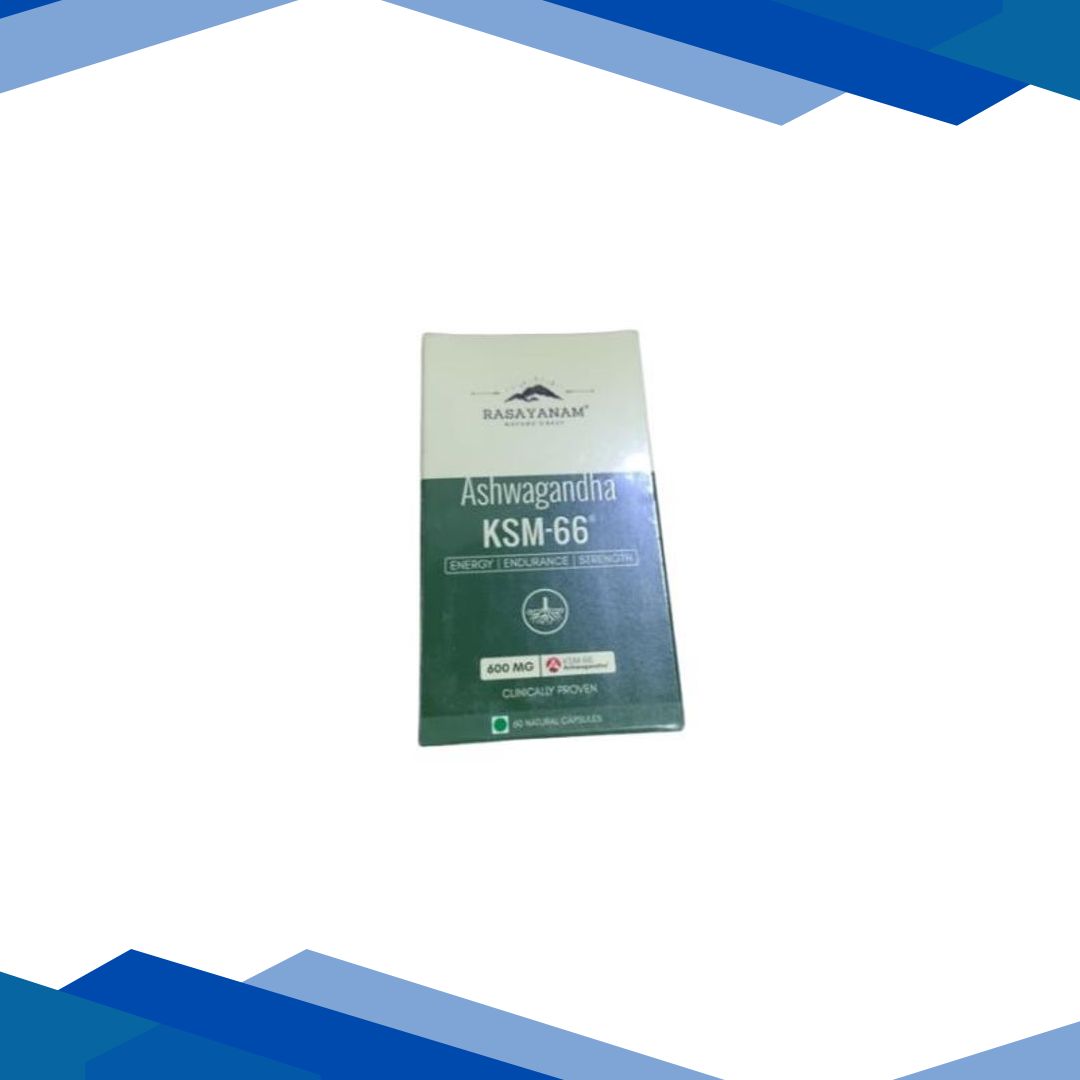 Rasayanam Ashwagandha KSM66 600Mg Capsules 60’s