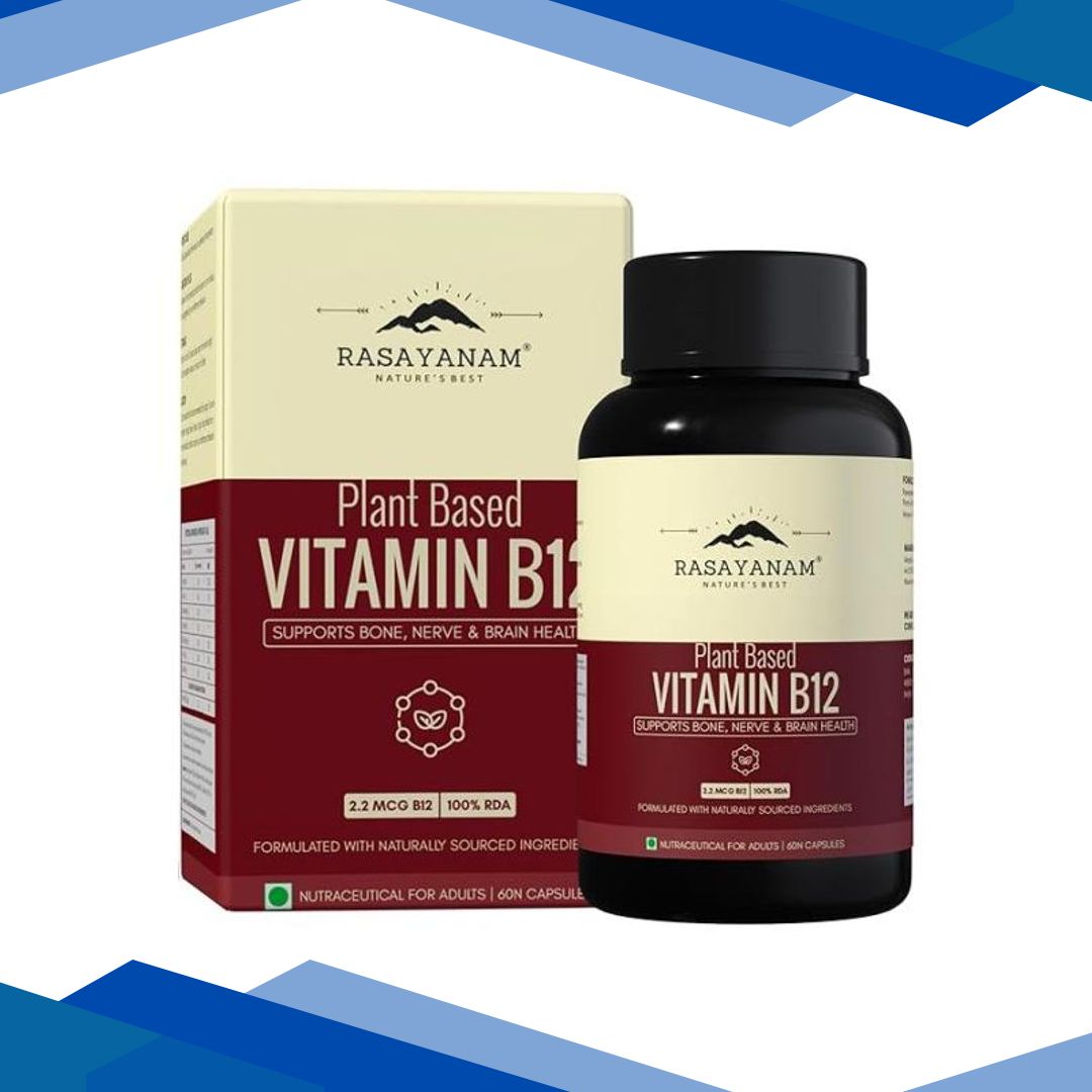 Rasayanam Plant Based Vitamin B12 Capsules 60 s