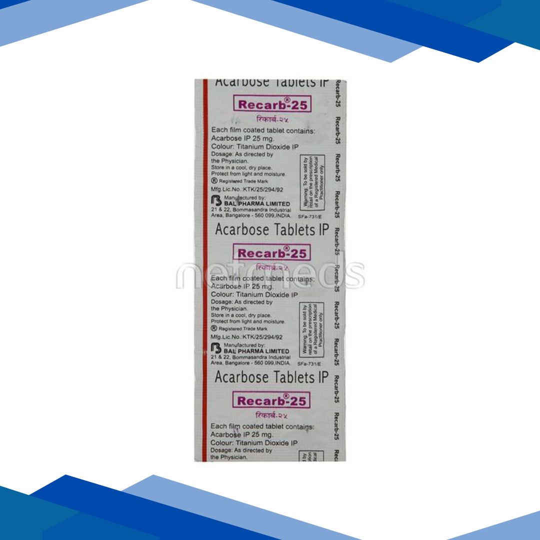 Recarb 25mg Tablet 10’S