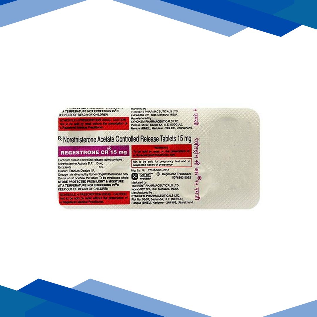 Regestrone CR 15mg Tablet 5’S