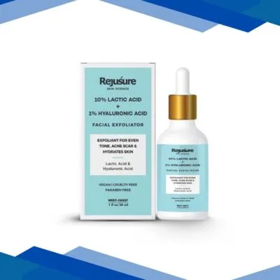 Rejusure 10% Lactic Acid + 1% Hyaluronic Acid Facial Exfoliator Liquid 30 ml