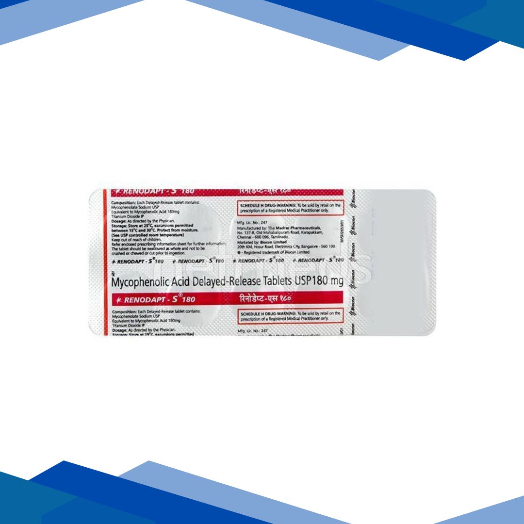Renodapt S 180mg Tablet 10’S