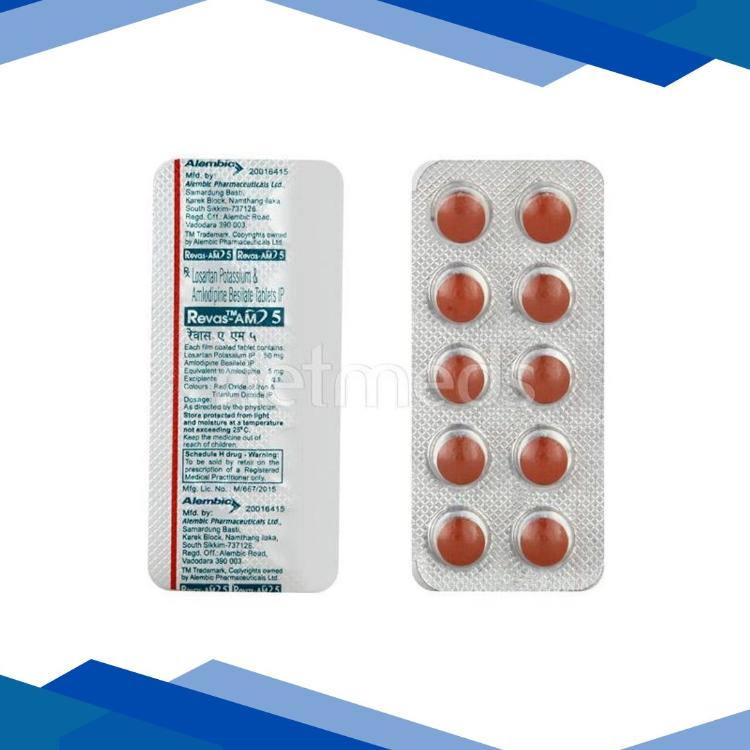 Revas AM 5mg Tablet 10’S