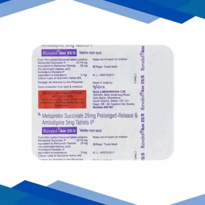 Revelol AM 25/5mg Tablet 15’S