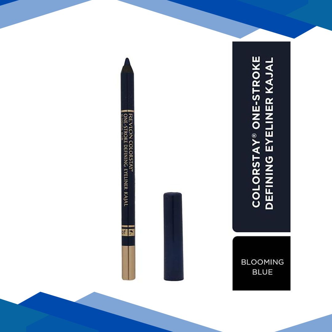 Revlon One-Stroke Defining Eyeliner Kajal – Blooming Blue 1.2 Gm
