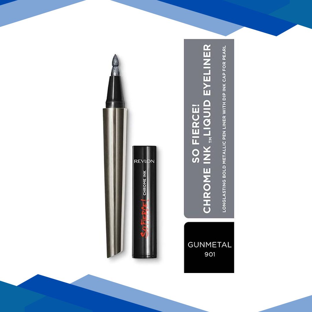 Revlon So Fierce – Chrome Ink Liquid Liner – Gunmetal 0.9 gm