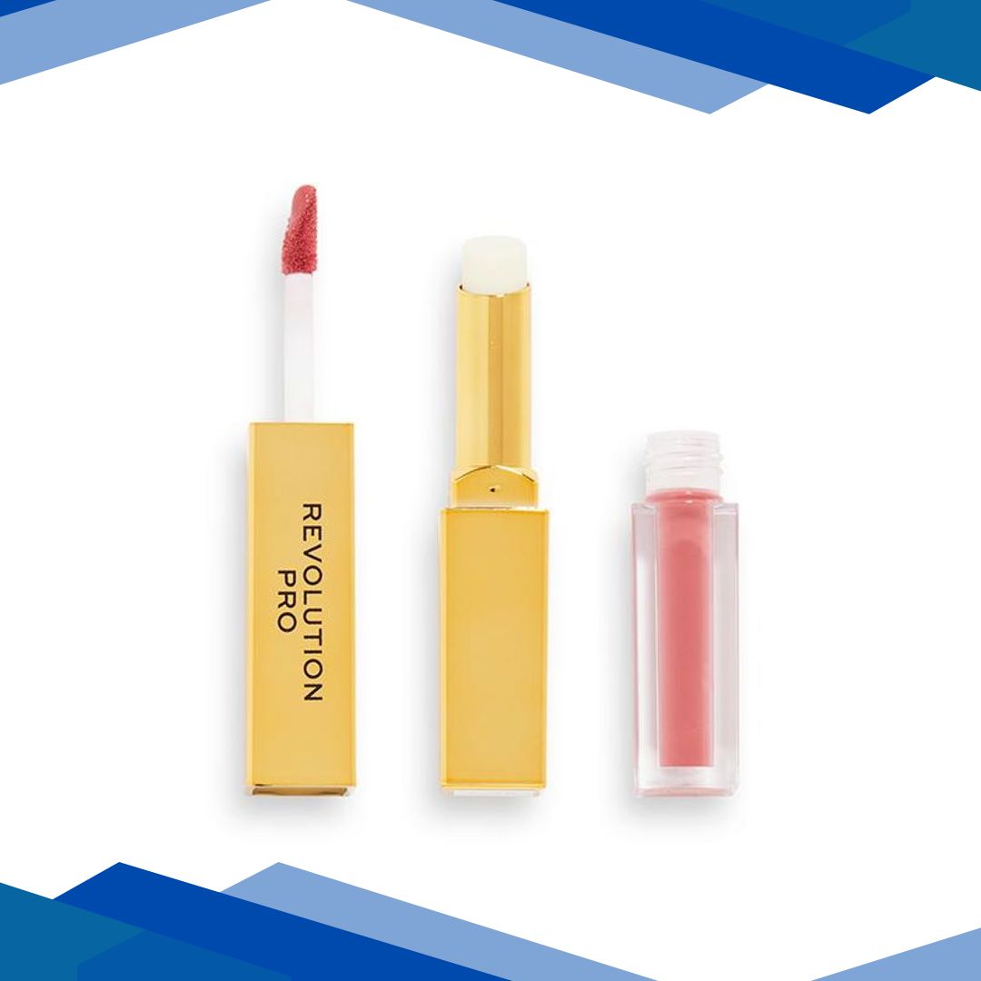 Revolution Pro Supreme Stay 24h Lip Duo Lipstick- Tease 1ml + 1.5 gm