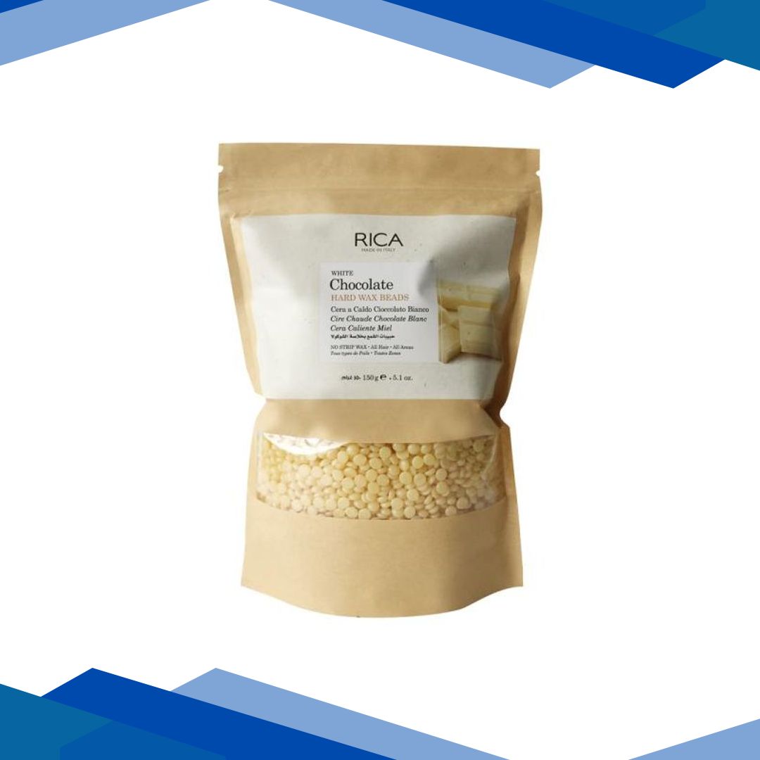 Rica Hard Wax Beads – White Chocolate 150 gm